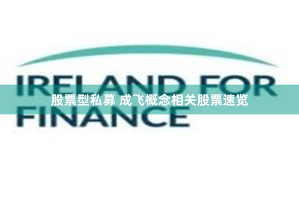 股票型私募 成飞概念相关股票速览