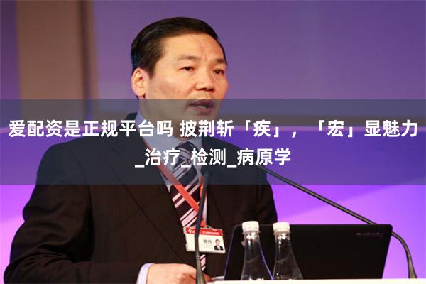 爱配资是正规平台吗 披荆斩「疾」，「宏」显魅力_治疗_检测_病原学
